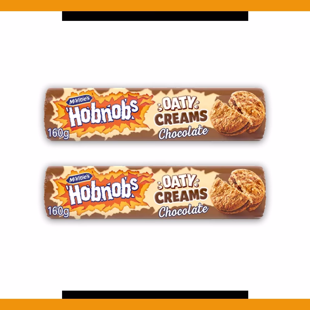 Hobnob Oaty Creams Chocolate 160g (2 Packs)