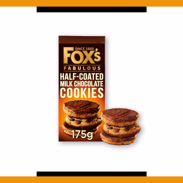 Fox's Fabulous Half Coated Cookies 175g