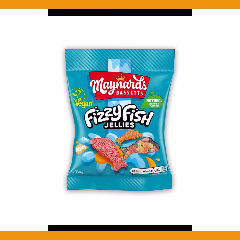 Maynards Fizzy Fish Jellies 130g