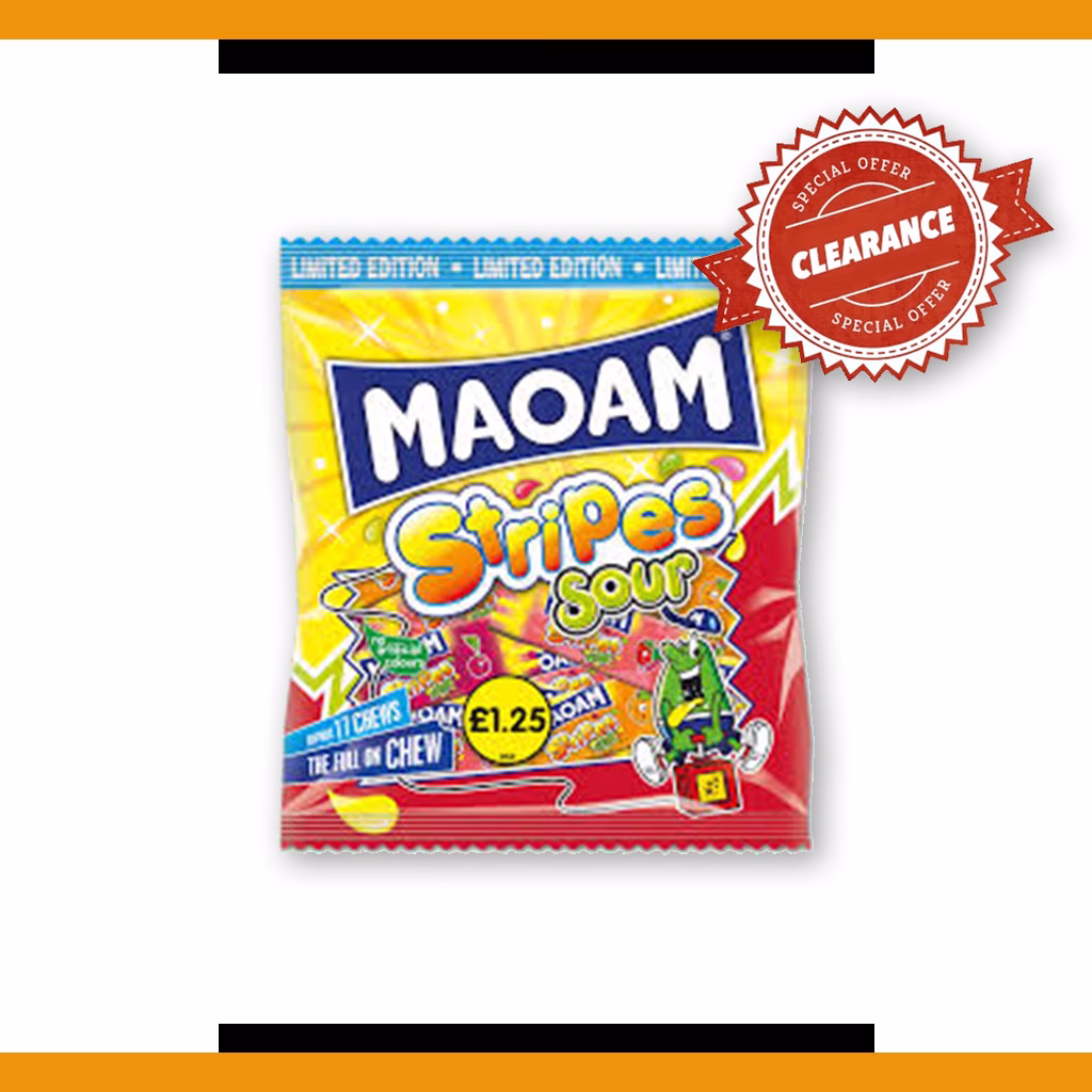Maoam Sour Stripes - Clearance Special 140g