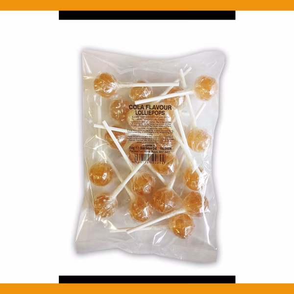 Cola Flavour Lollipops 250g