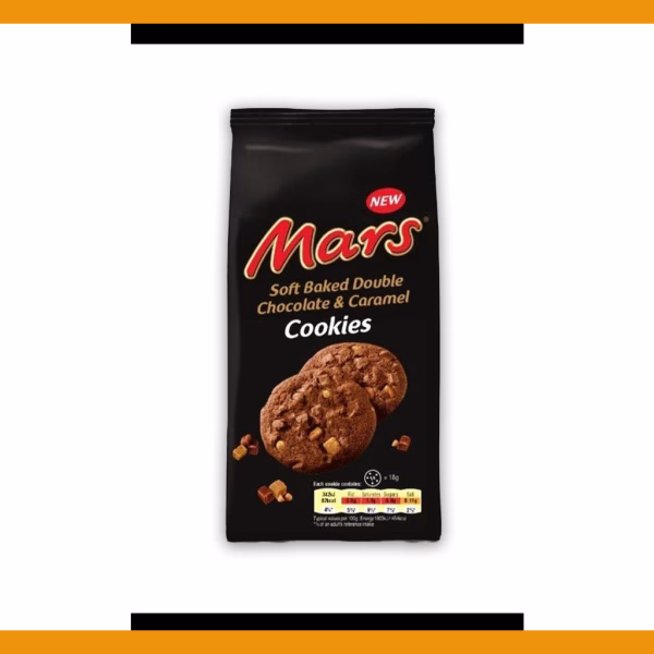 Mars Double Chocolate and Caramel Cookies 162g