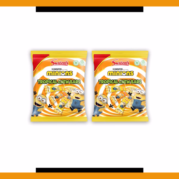 Swizzels Minions Tropical Chew Bar 120g (2 Packs)