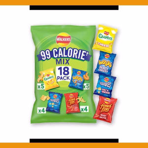 Walkers 18 Pack - 99 Calorie Mix 5x16.5-22g