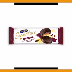 McVities Signature Caramel Dark Chocolate Rounds 109g