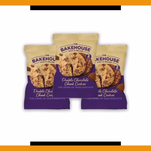 The Bakehouse Dipped Double Chocolate Cookies 45g (3 Packs)