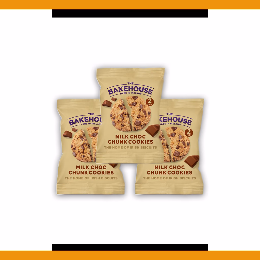 The Bakehouse Chunky Milk Chocolate Cookies 40g (3 Packs)