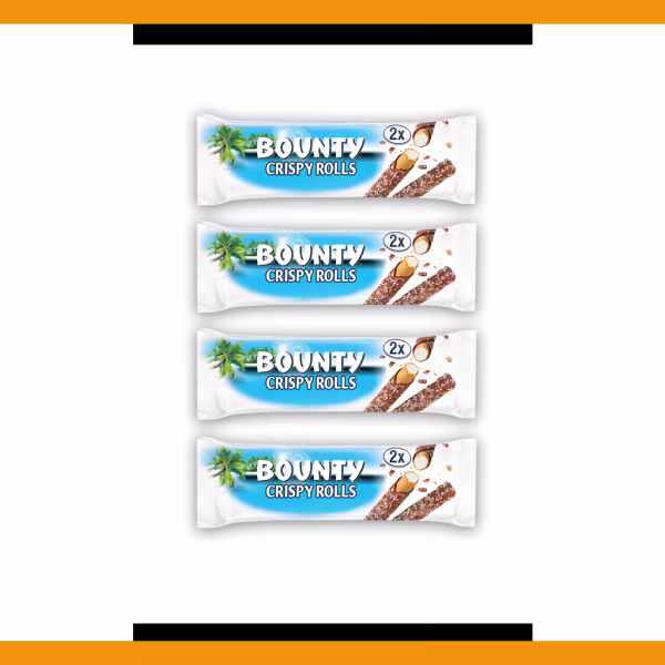 Bounty Crispy Rolls 23.4g (4 Bars)