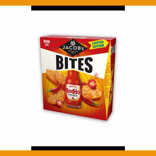 Jacobs Bites Frank's Red Hot 125g