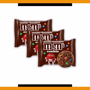 M&M Giant Double Chocolate Cookie 50g (3 Cookies)