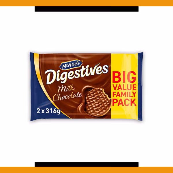 McVities Milk Chocolate Digestive Twin Pack 2x316g