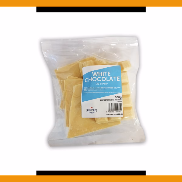 White Chocolate Misshapes 500g