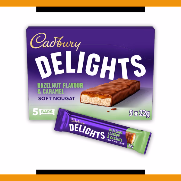 Cadbury Delights - Hazelnut and Caramel 5x22g
