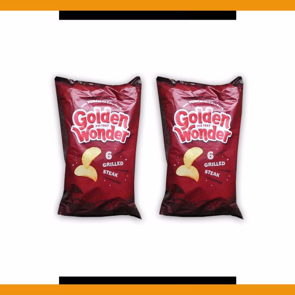 Golden Wonder Grilled Steak 6 Pack 6x25g (2 Packs)