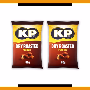 KP Dry Roasted Peanuts 80g (2 Packs)