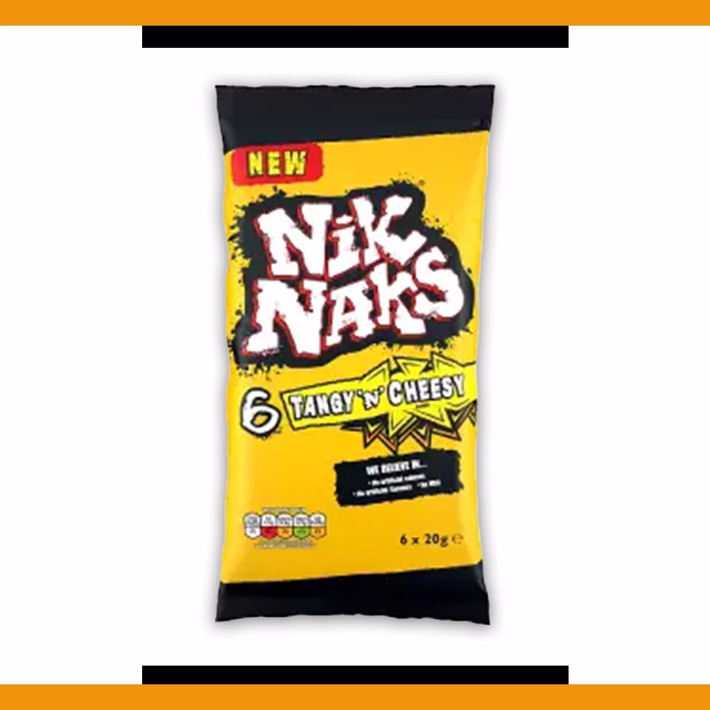 Nik Naks - Tangy 'n' Cheesy 6 Pack 6x20g