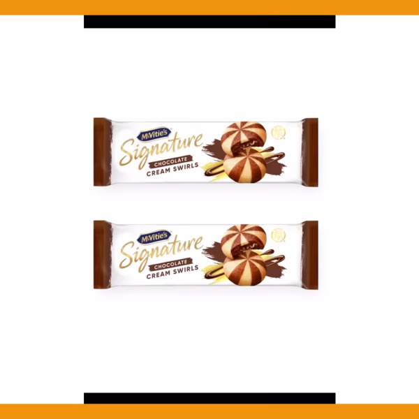 McVities Signature Chocolate Cream Swirls 142g (2 Packs)