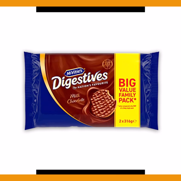 McVities Chocolate Digestives Twin Pack 2x316g