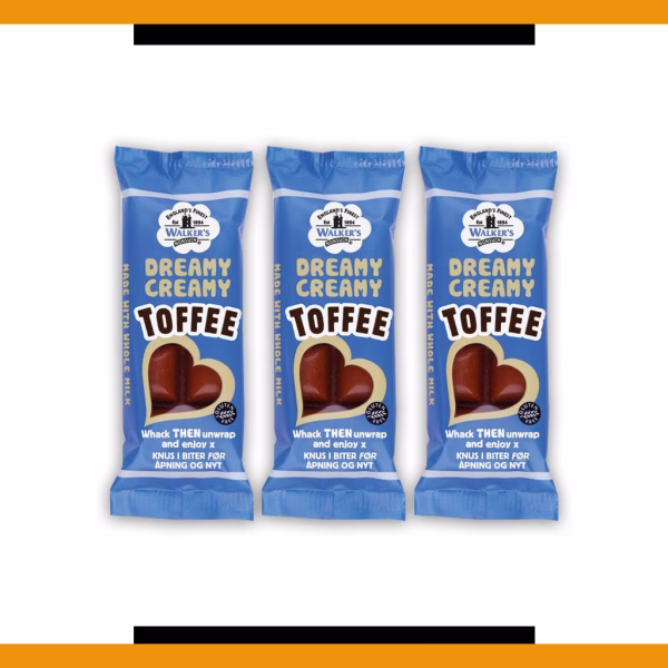 Walkers Dreamy Creamy Toffee 50g (3 Bars)