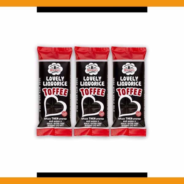 Walkers Lovely Liquorice Toffee 50g (3 Bars)