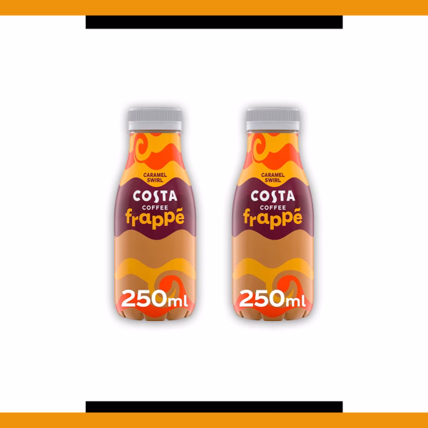 Costa Frappe Caramel Swirl 250ml (2 Bottles)