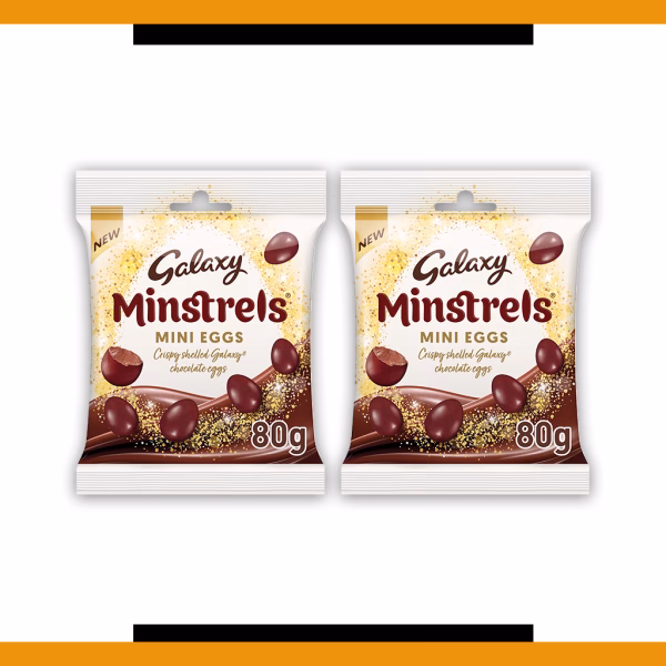 Galaxy Minstrel Mini Eggs 80g (2 Packs)