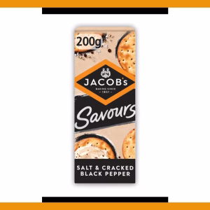 Jacob's Savours - Salt + Cracked Black Pepper 200g