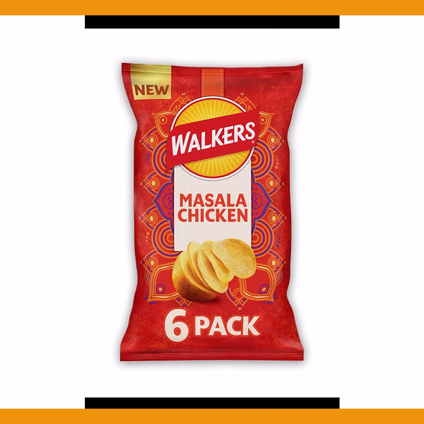 Walkers Masala Chicken 6 Pack 6x25g