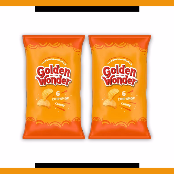 Golden Wonder Chip Shop Curry 6 Pack 6x25g (2 Packs)