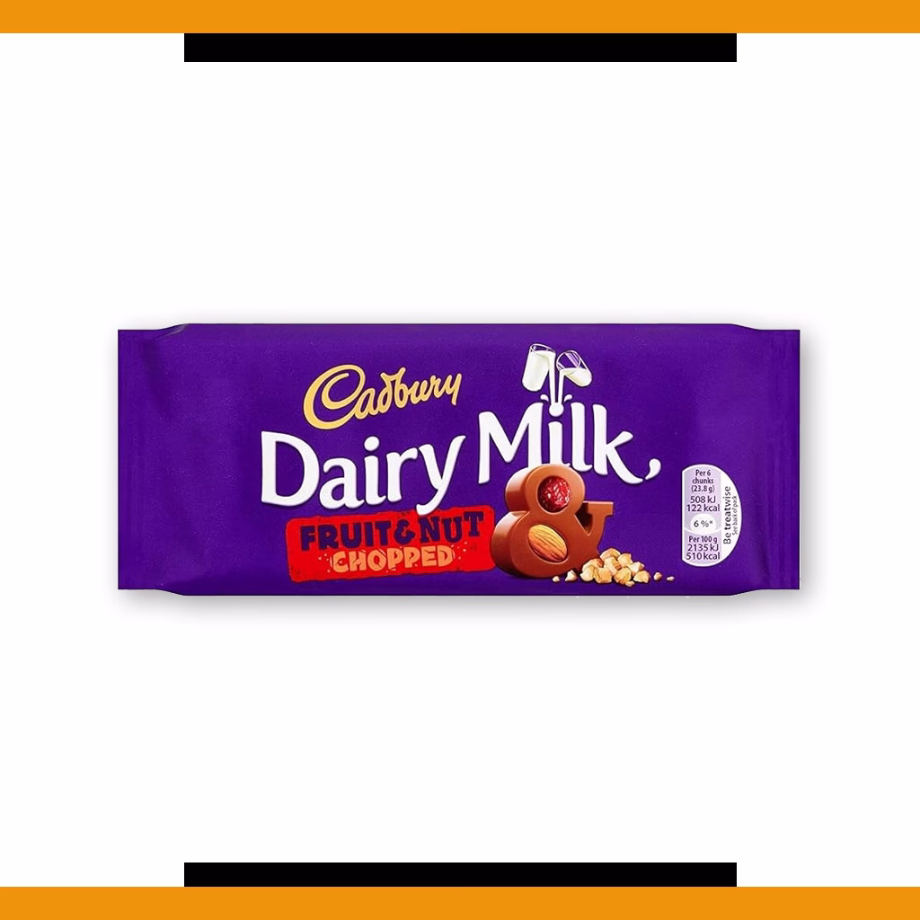 Cadbury Dairy Milk Chopped Fruit and Nut 95g