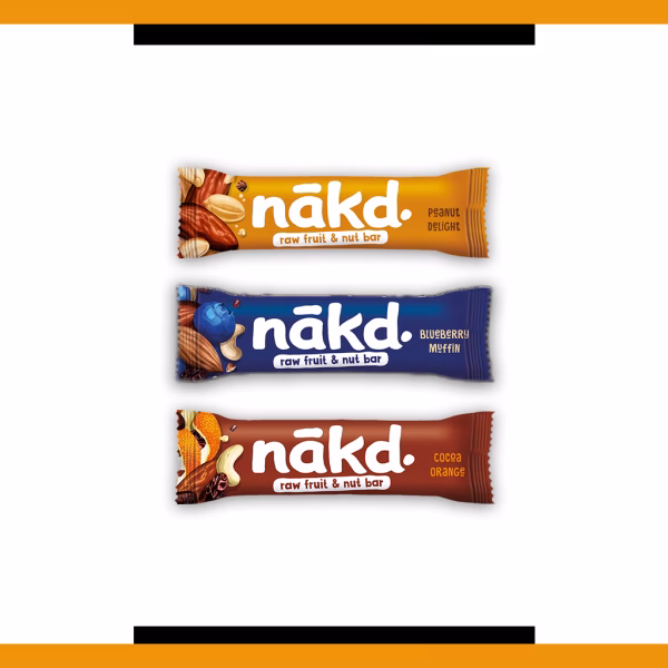 Nakd Raw Fruit & Nut Bar Variety 35g (3 Bars)