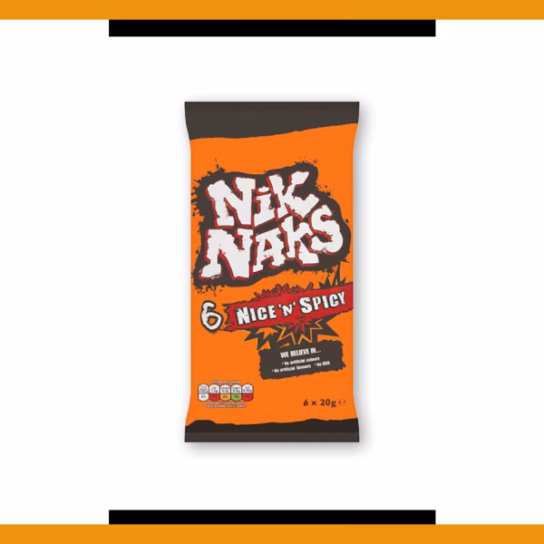 Nik Naks 6 pack - Nice 'n' Spicy 6x20g