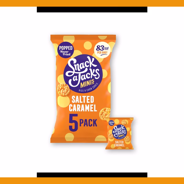 Snackajacks Minis - Salted Caramel 5 pack 5x19g