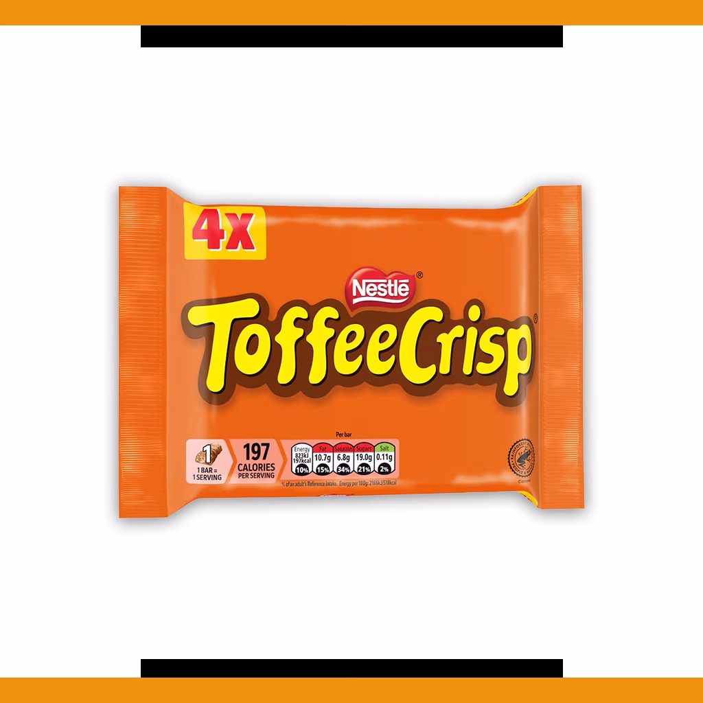 Toffee Crisp - 4 pack 4x31g