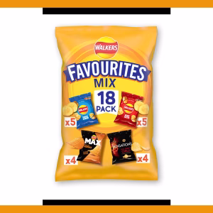 Walkers Favourite Mix 18 Pack 14x25g 4x27g