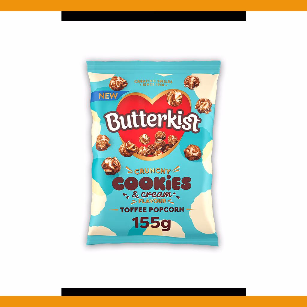 Butterkist Cookies & Cream Toffee Popcorn 155g
