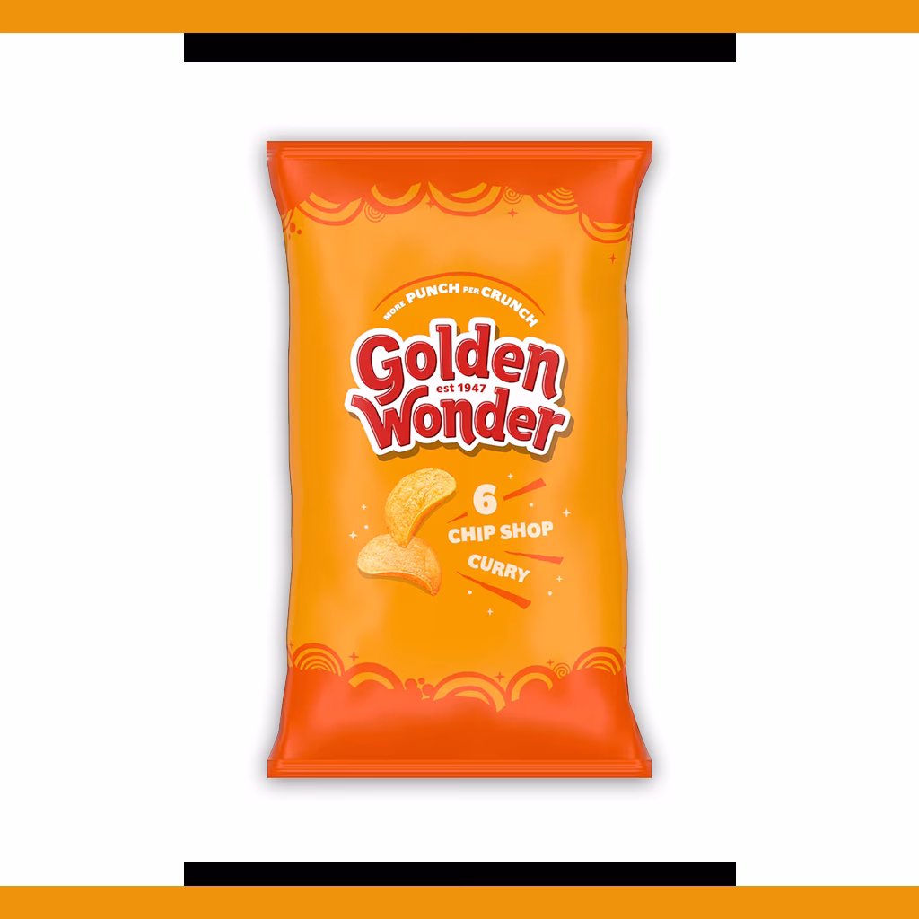Golden Wonder Chip Shop Curry 6pack 6x25g