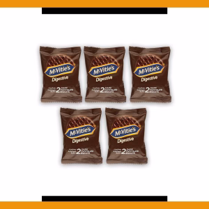 McVities Dark Chocolate Digestive Twin Pack 33.3g (5 Packs)