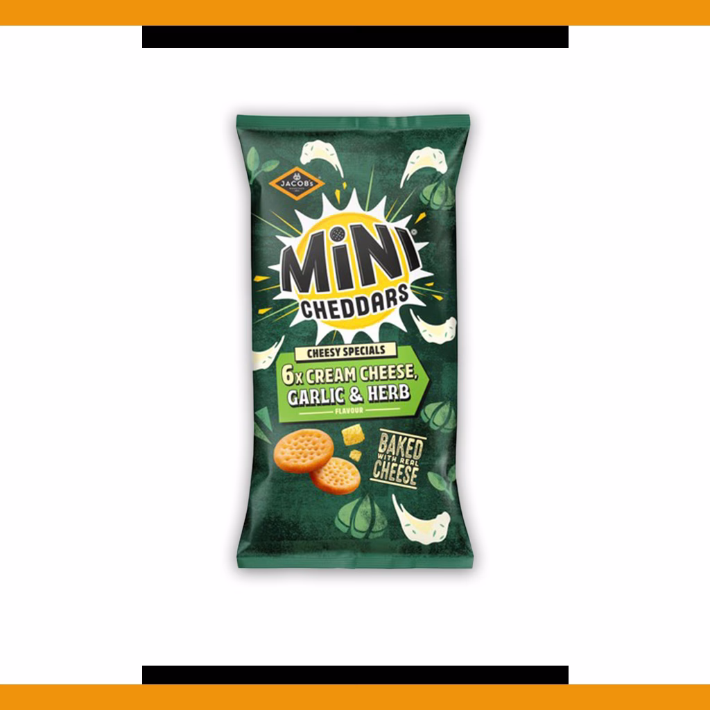 Mini Cheddars - Cream Cheese, Garlic & Herb - 6pk 138g