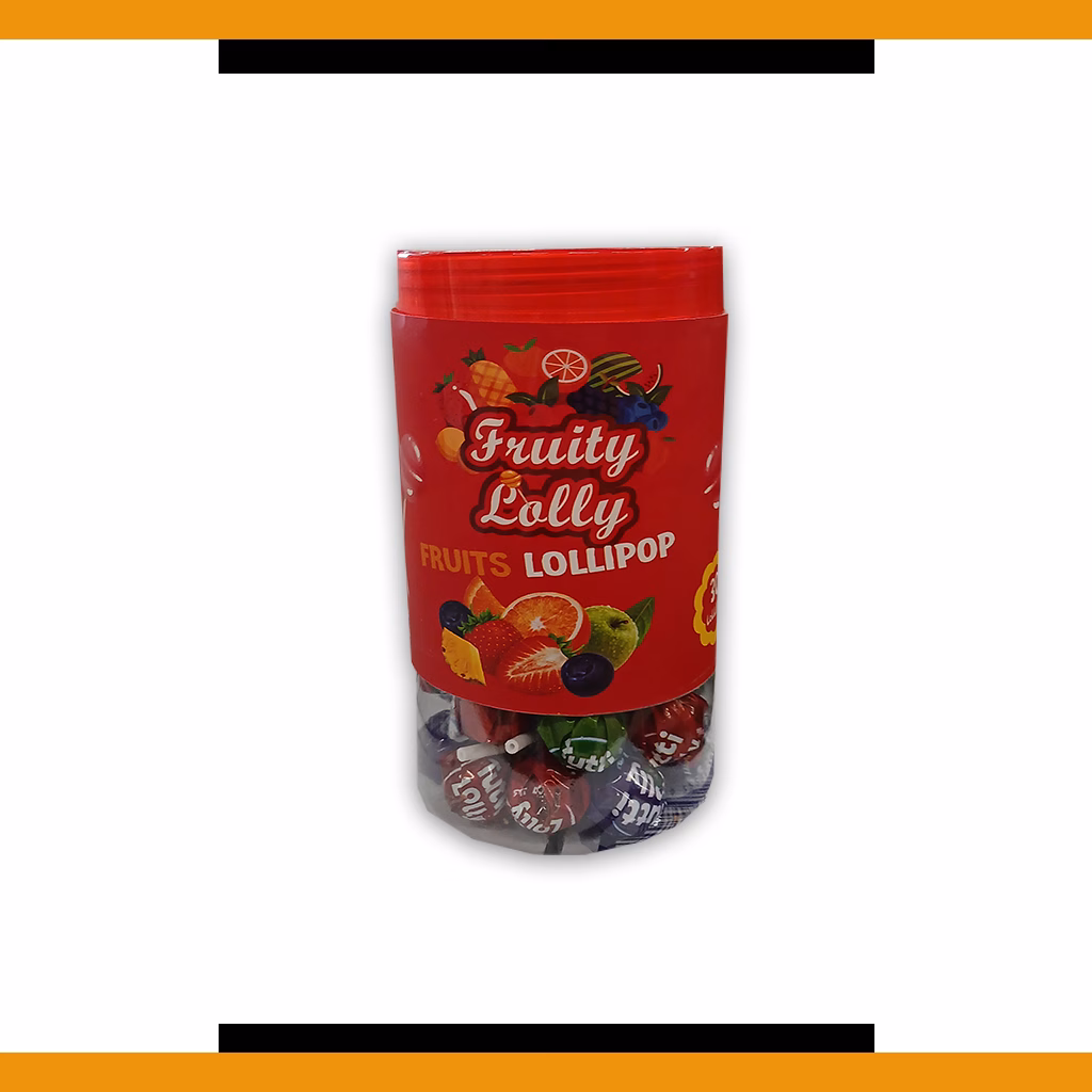 Fruity Lolly - 30 Fruit Lollipops 30x7.8g