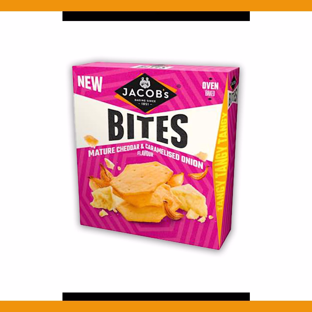 Jacob's Bites Cheddar and Caramelised Onion 125g