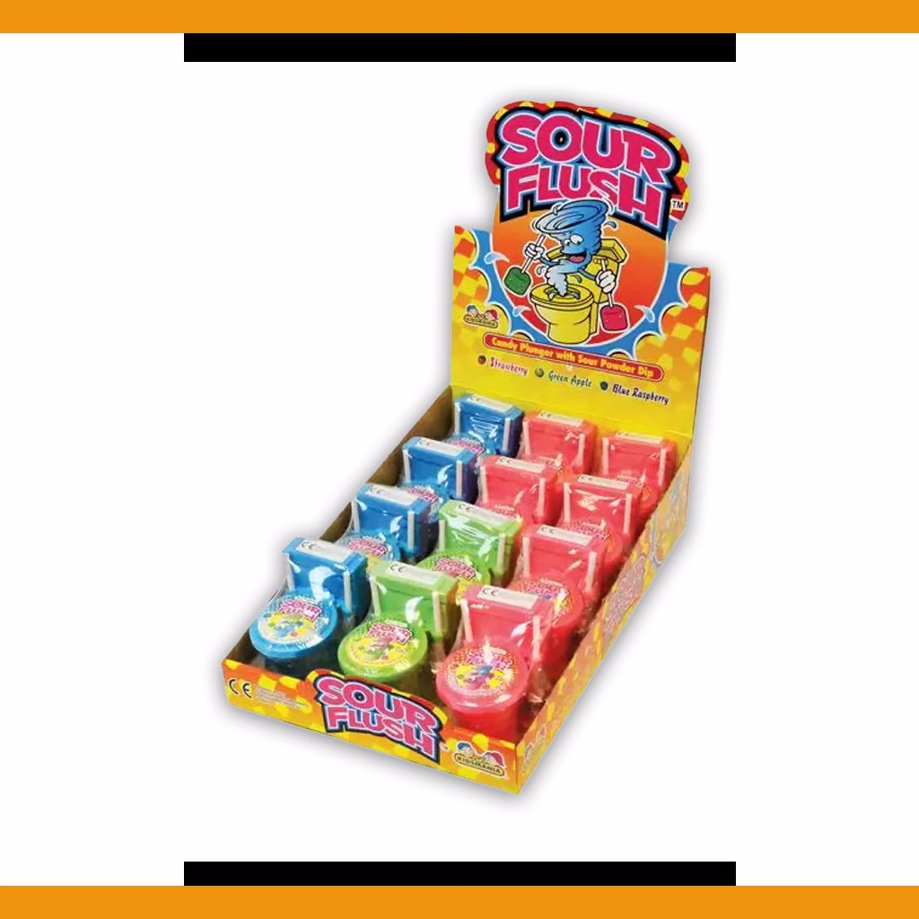 Sour Flush Lollipop + Sherbet 39g