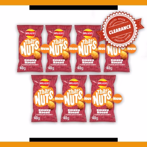 Walkers Thats Nuts Smoky Bacon - Clearance Special 40g (7 Packs)