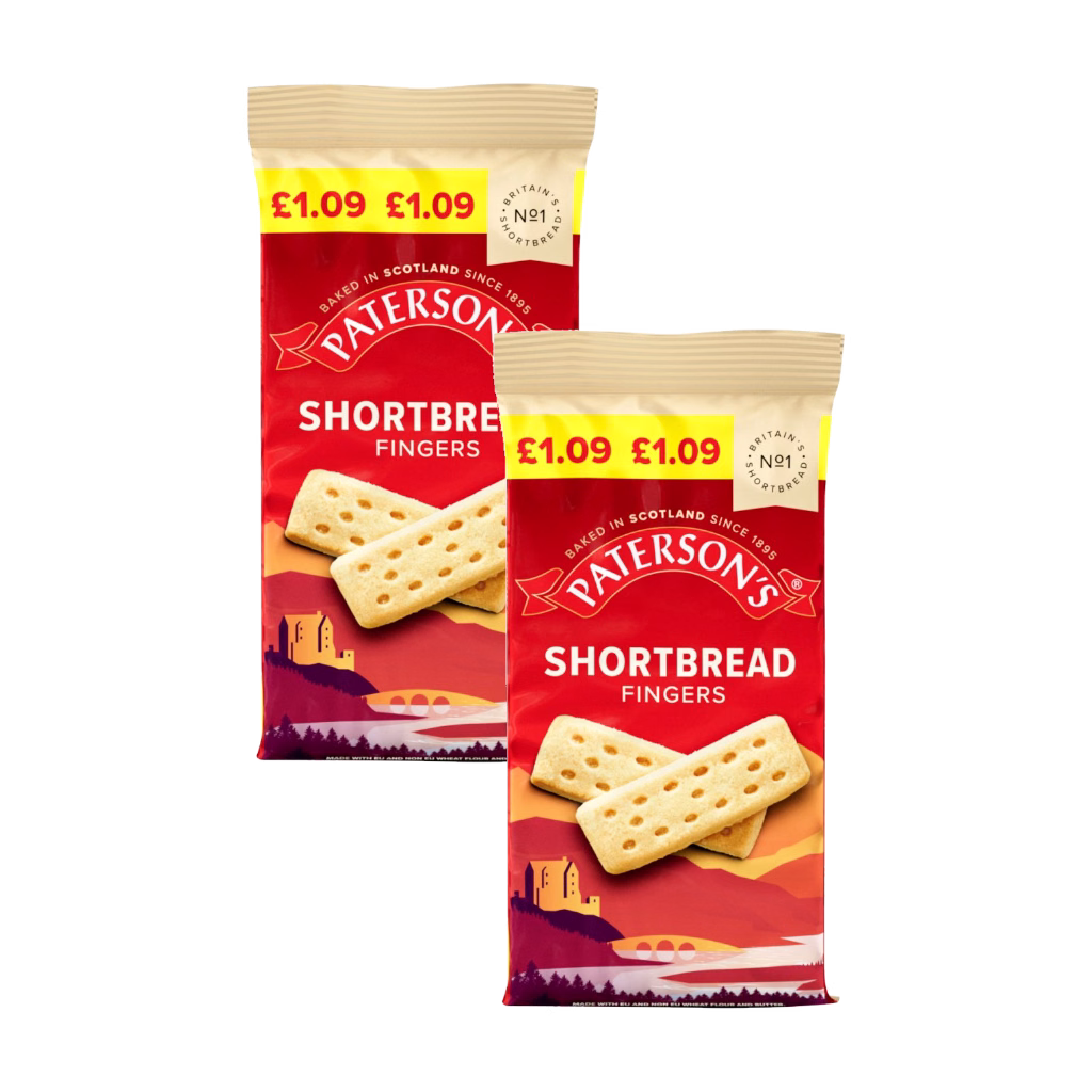 Paterson's Shortbread Fingers 150g (2 Packs)