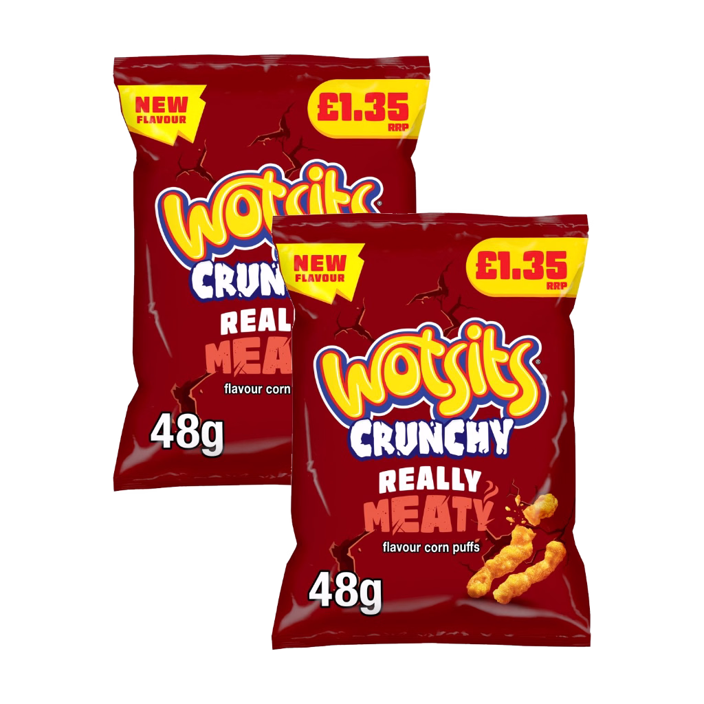 Wotsits Crunchy Really Meaty 48g (2 Packs)