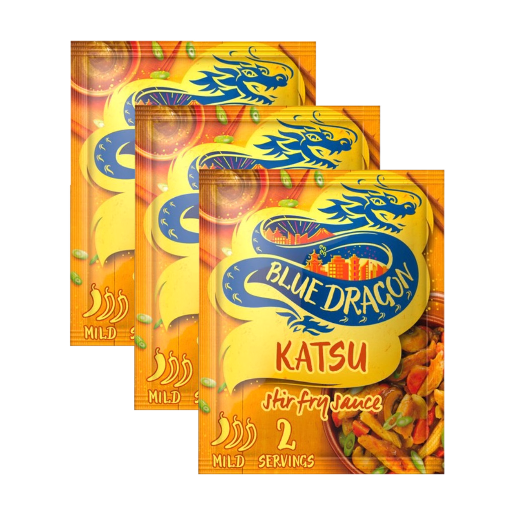 Blue Dragon Aromatic Katsu Stir Fry Sauce 120g (3 Packs)