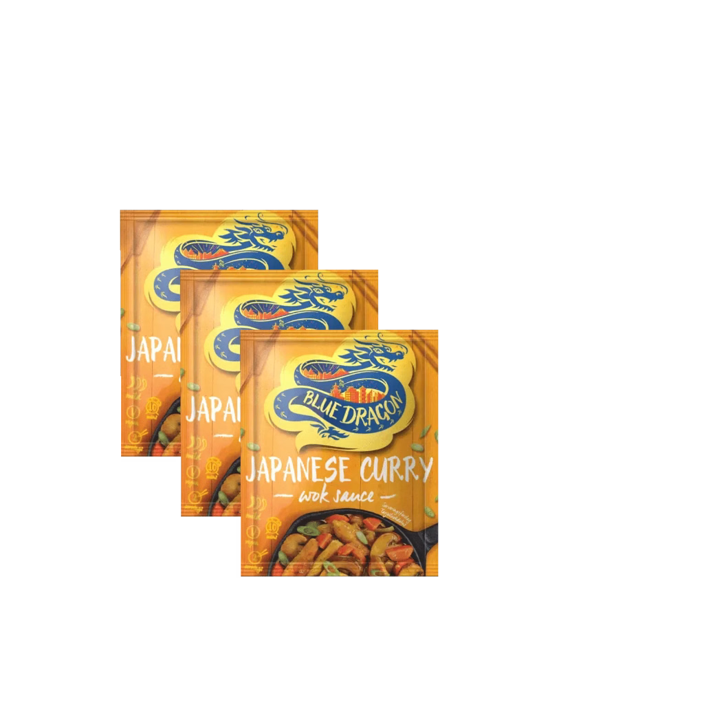Blue Dragon Japanese Curry Wok Sauce 120g (3 Packs)