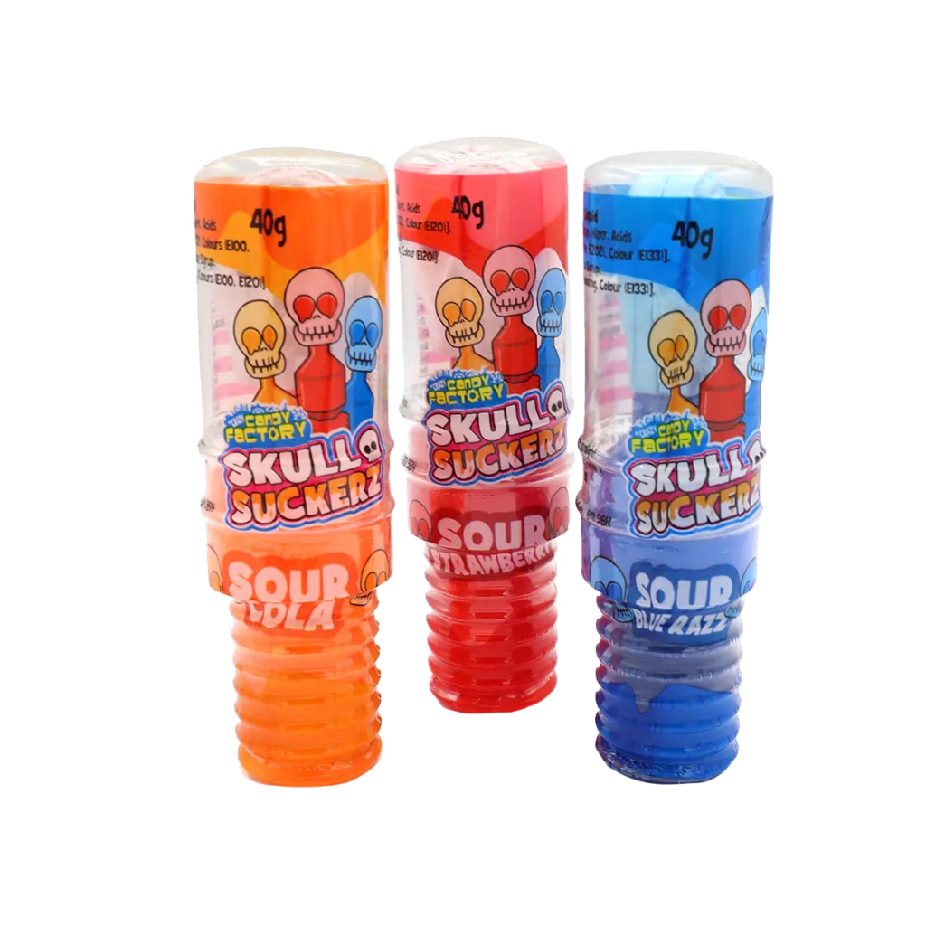 CandyFactory Skull Suckers 40g (3 Packs)