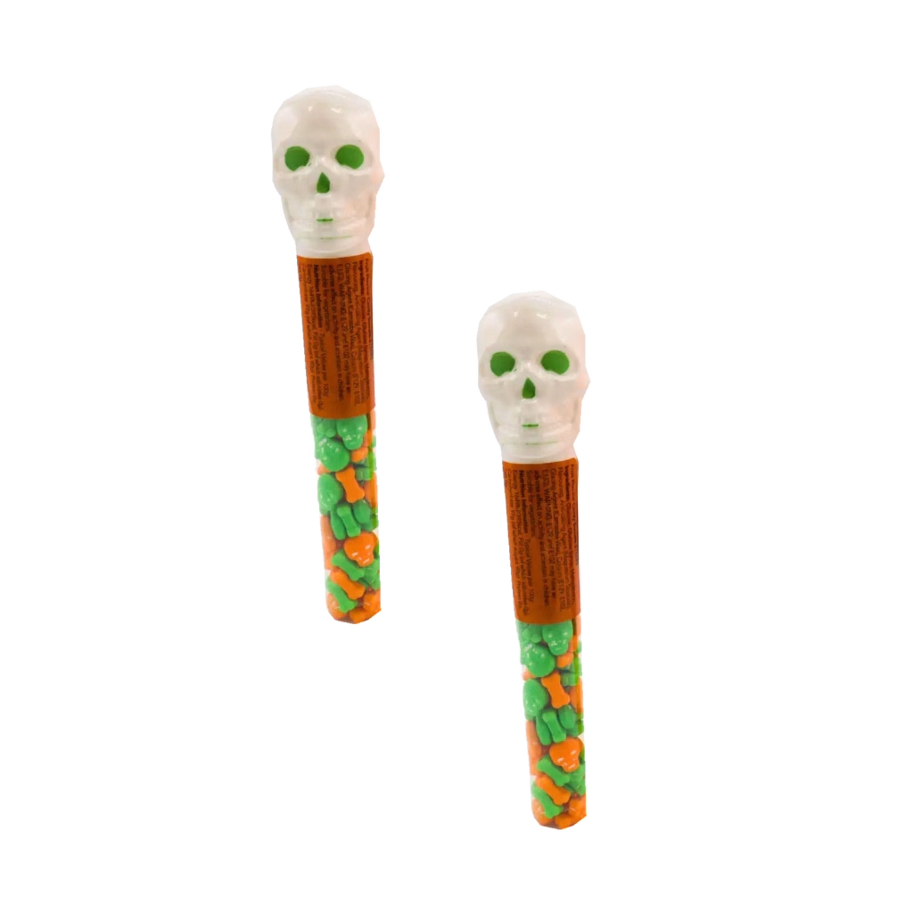 Candy Realm Spooky Tubes - Skull 50g (2 Tubes)