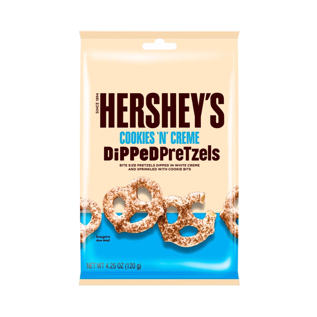 Hersheys Cookies 'N' Creme Dipped Pretzels 120g